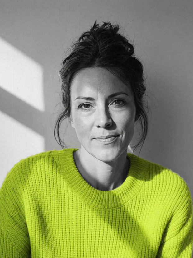 A therapist photographed for her Vetta profile